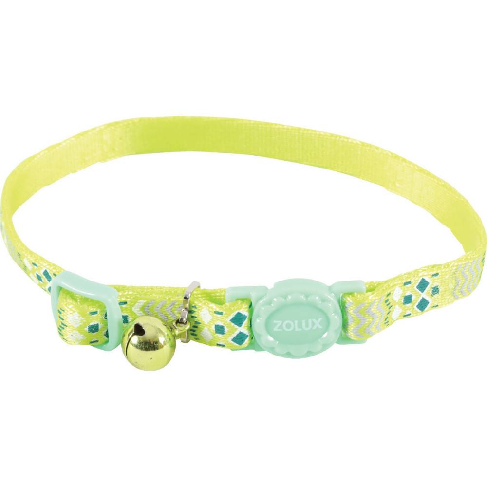 Zolux - zolux - Collier ETHNIC nylon réglable de 17 à 30 cm vert pour chat - Imagen 1