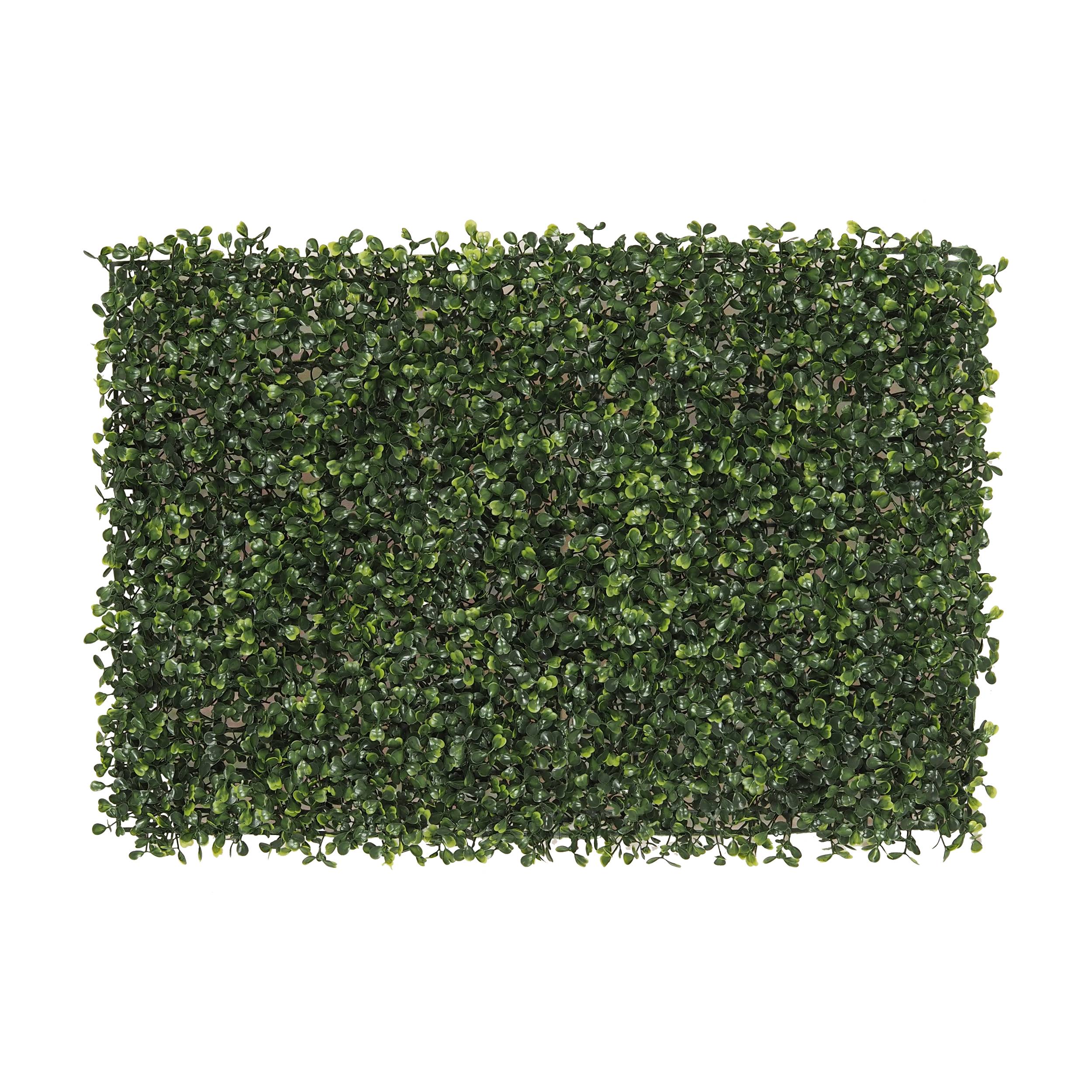 Ligne Deco - Mur végétal artificiel de buis 40cm - Image 1