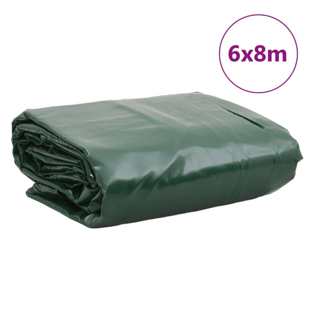 Bâche de Protection Imperméable à l'Eau avec Oeillets - 6x8 m 48m² 260