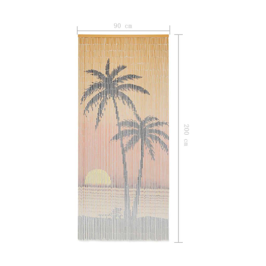 Maison Chic - Rideau de porte - Panneau de rideau contre insectes Bambou 90 x 200 cm - Image 5