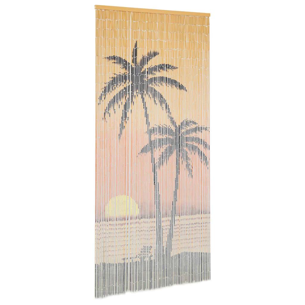 Maison Chic - Rideau de porte - Panneau de rideau contre insectes Bambou 90 x 200 cm - Image 1