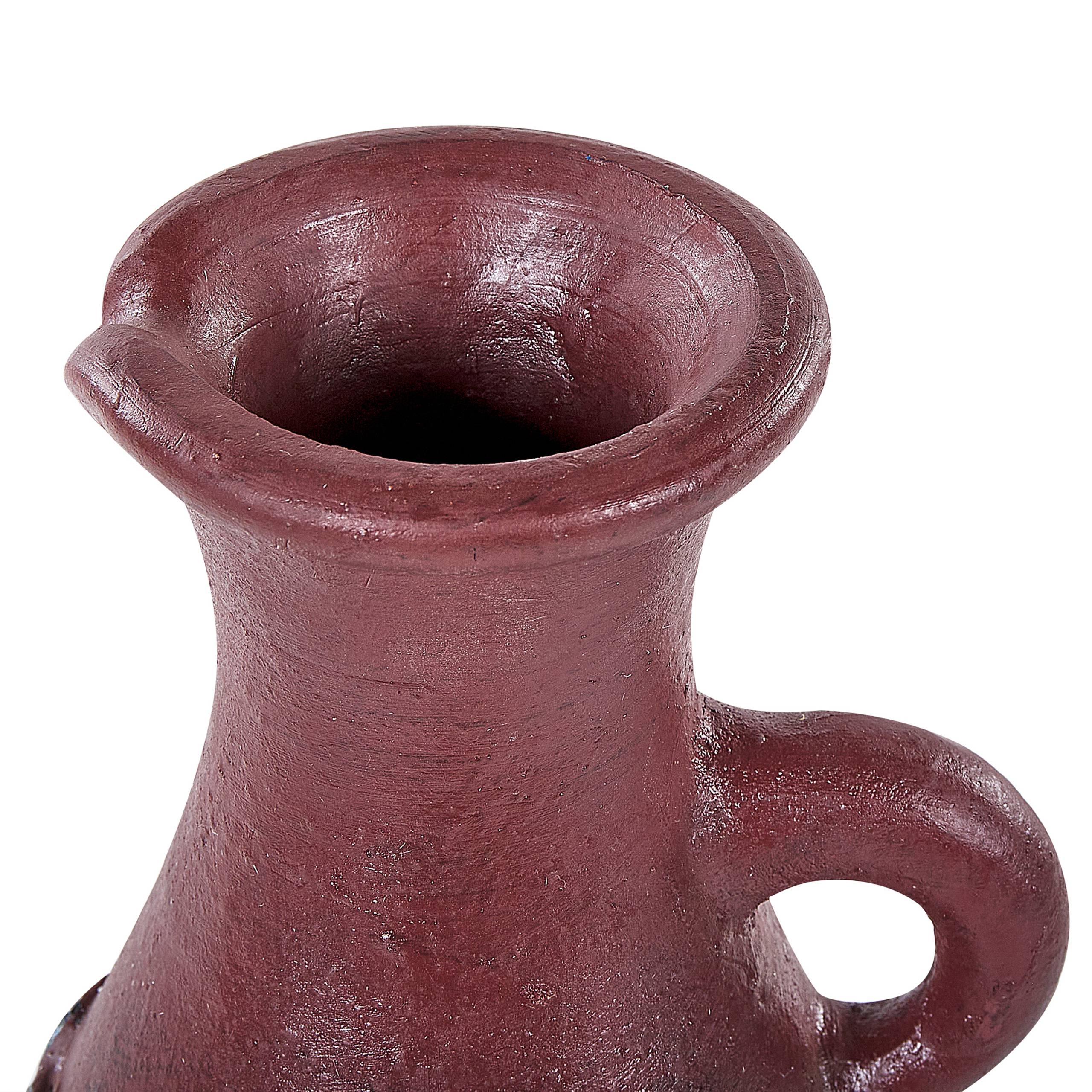 Beliani - Vase décoratif Terre cuite Bleu VELIA - 20x20x50- Beliani - Image 5