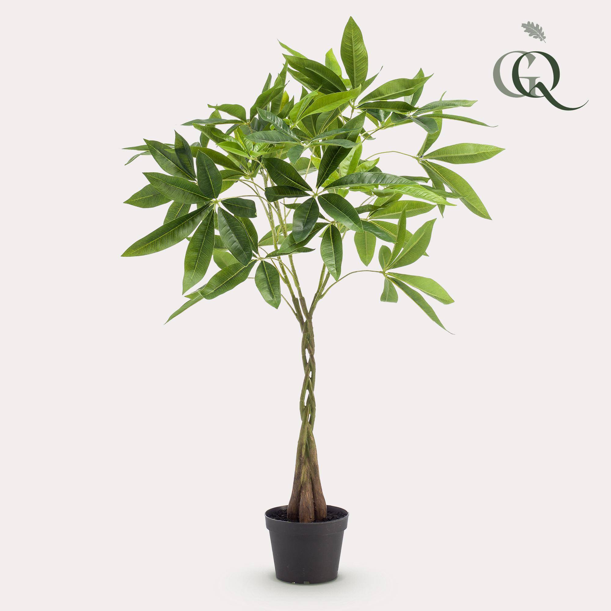 Plante Artificielle Pachira Aquatica Déco Intérieur Tronc Réaliste 90cm - ComfortXL Green Living - Image 1
