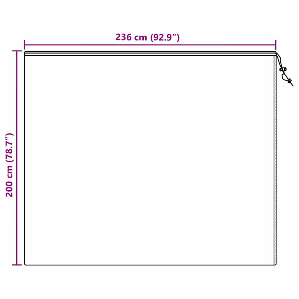 Lot 3 Grandes Housses Hivernage avec Zip et Cordon Tissu Non-Tissé Protection Arbustes Vert 2x2,36m – ComfortXL Outdoor Living - Image 8