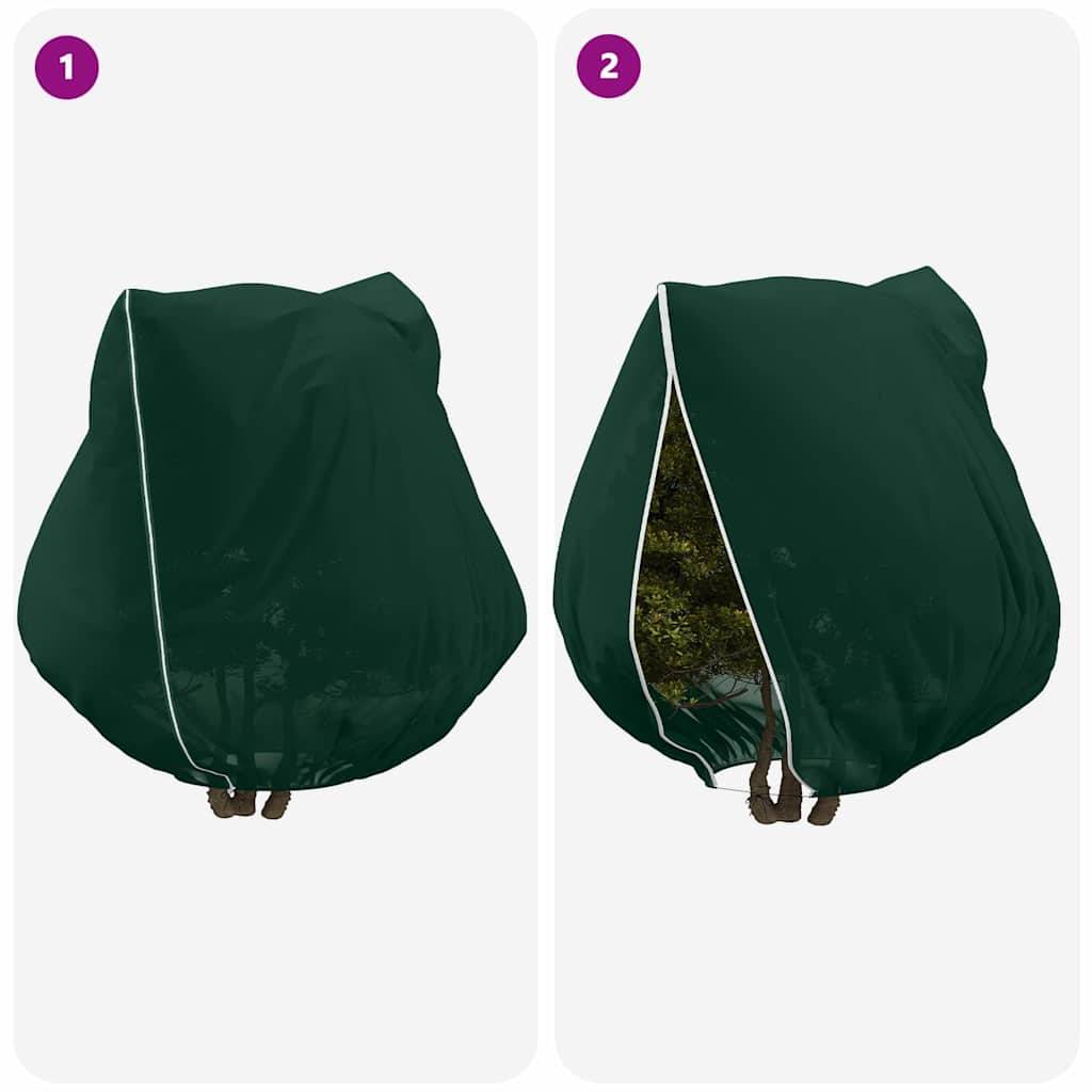 Lot 3 Grandes Housses Hivernage avec Zip et Cordon Tissu Non-Tissé Protection Arbustes Vert 2x2,36m – ComfortXL Outdoor Living - Image 9
