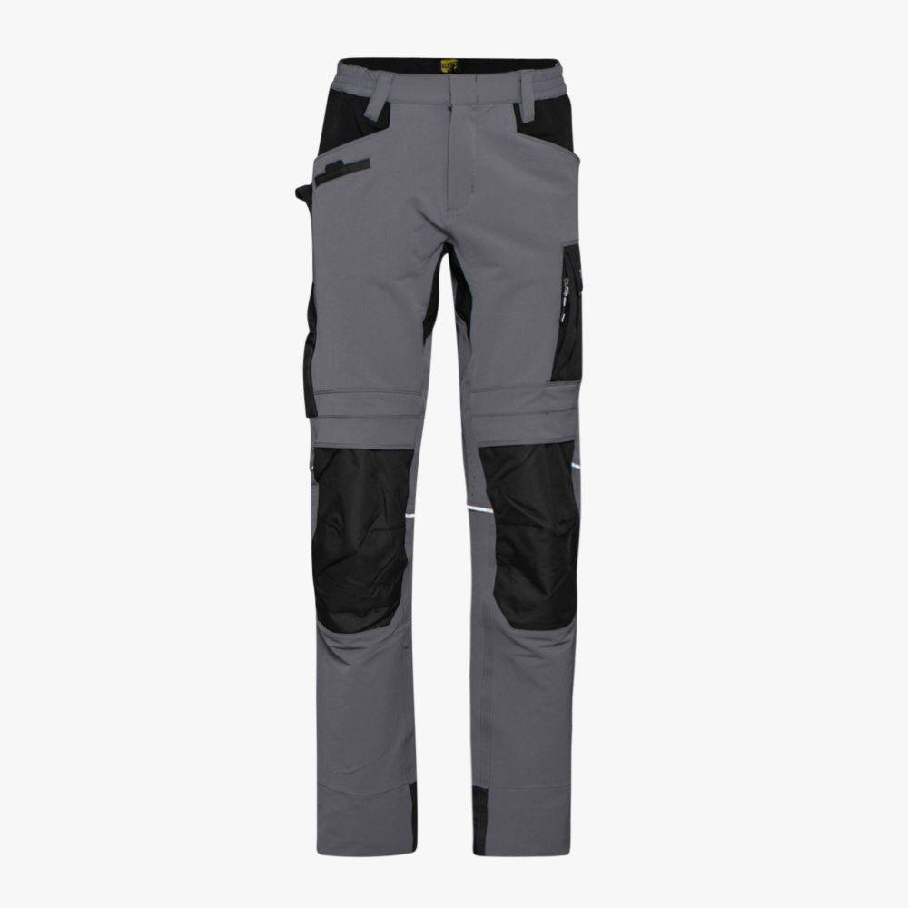 Diadora - Pantalon de travail multipoches Stretch carbon performance DIADORA Gris M