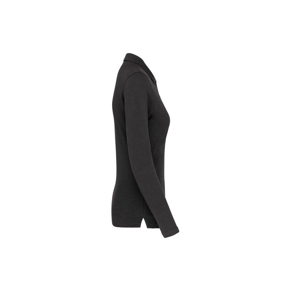 Polo de travail femme manches longues Kariban 100% coton Gris Foncé 3XL - Image 3