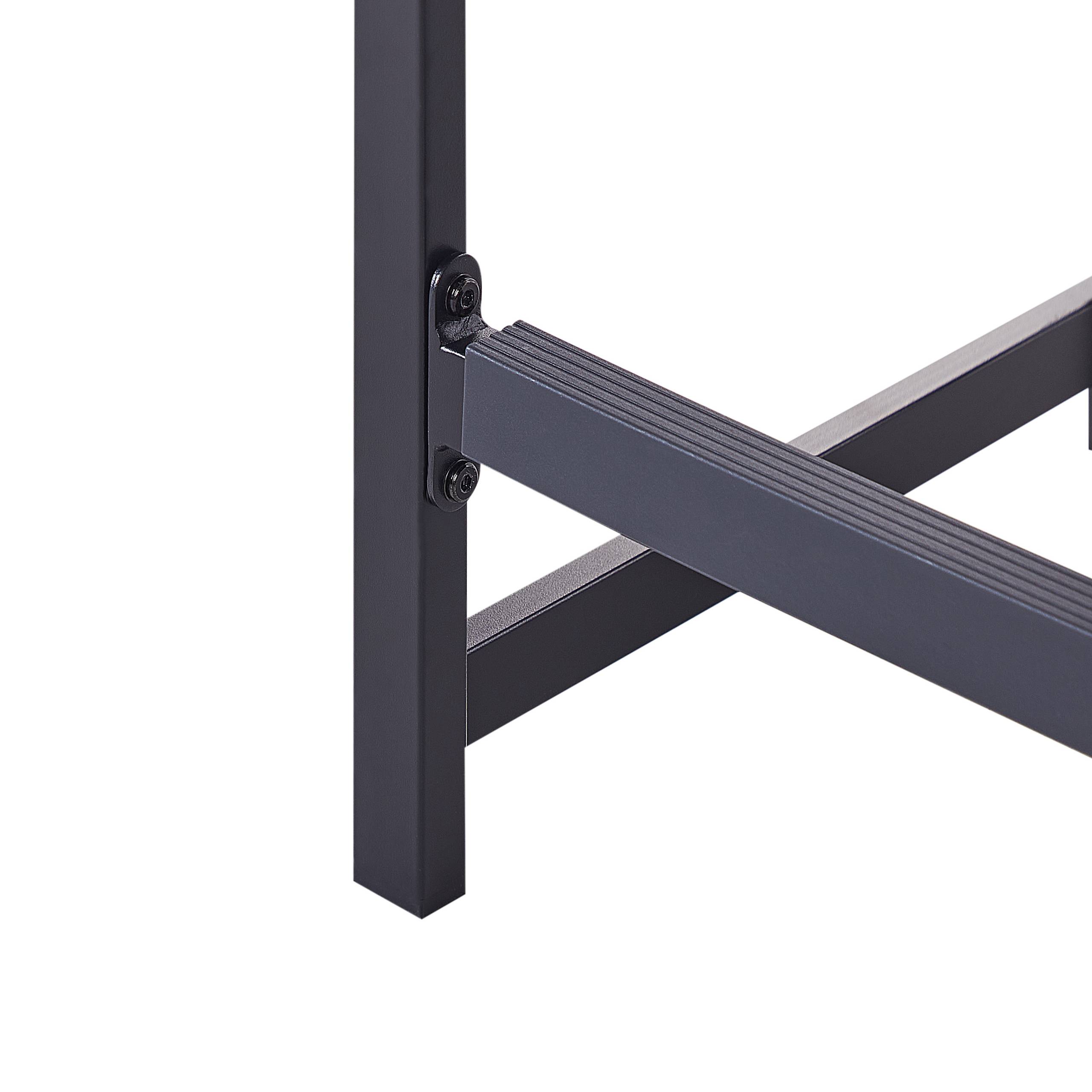 Beliani - Tabouret de bar Acier Noir AVETRANA - Beliani - Imagen 6