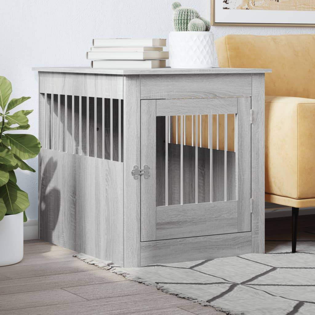 Niche plastique bois et acier gris 64,5x80x71 cm - Prolenta premium p358.4 - Image 2