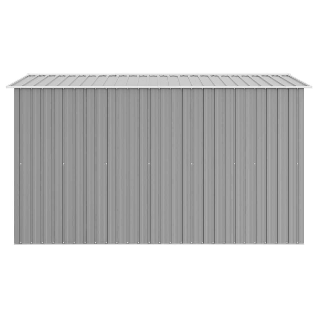 PANGIVO - Abri de jardin avec double porte coulissante - Acier galvanisé gris - 257x298x178 cm - Surface au sol 7,01m² - PANGIVO - Image 7