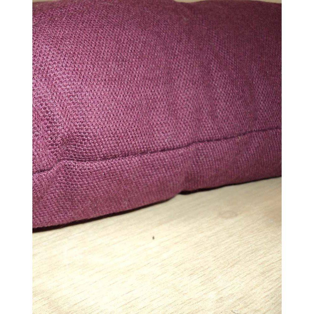 Jardindeco - Galette de chaise en coton uni 40 cm 8 points (Lot de 2) - Imagen 4