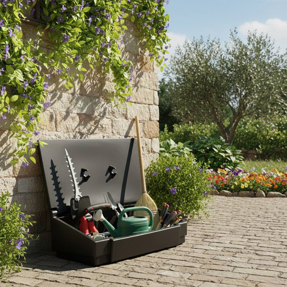 Coffre de jardin 50l-plast'up rotomoulage - Imagen 3