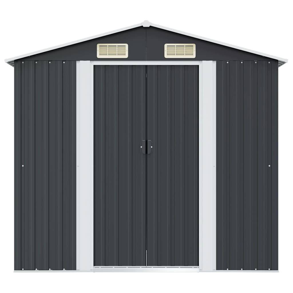 PANGIVO - Abri de jardin avec double porte coulissante - Acier galvanisé - Anthracite - Surface au sol 2,31m² - PANGIVO - Image 5