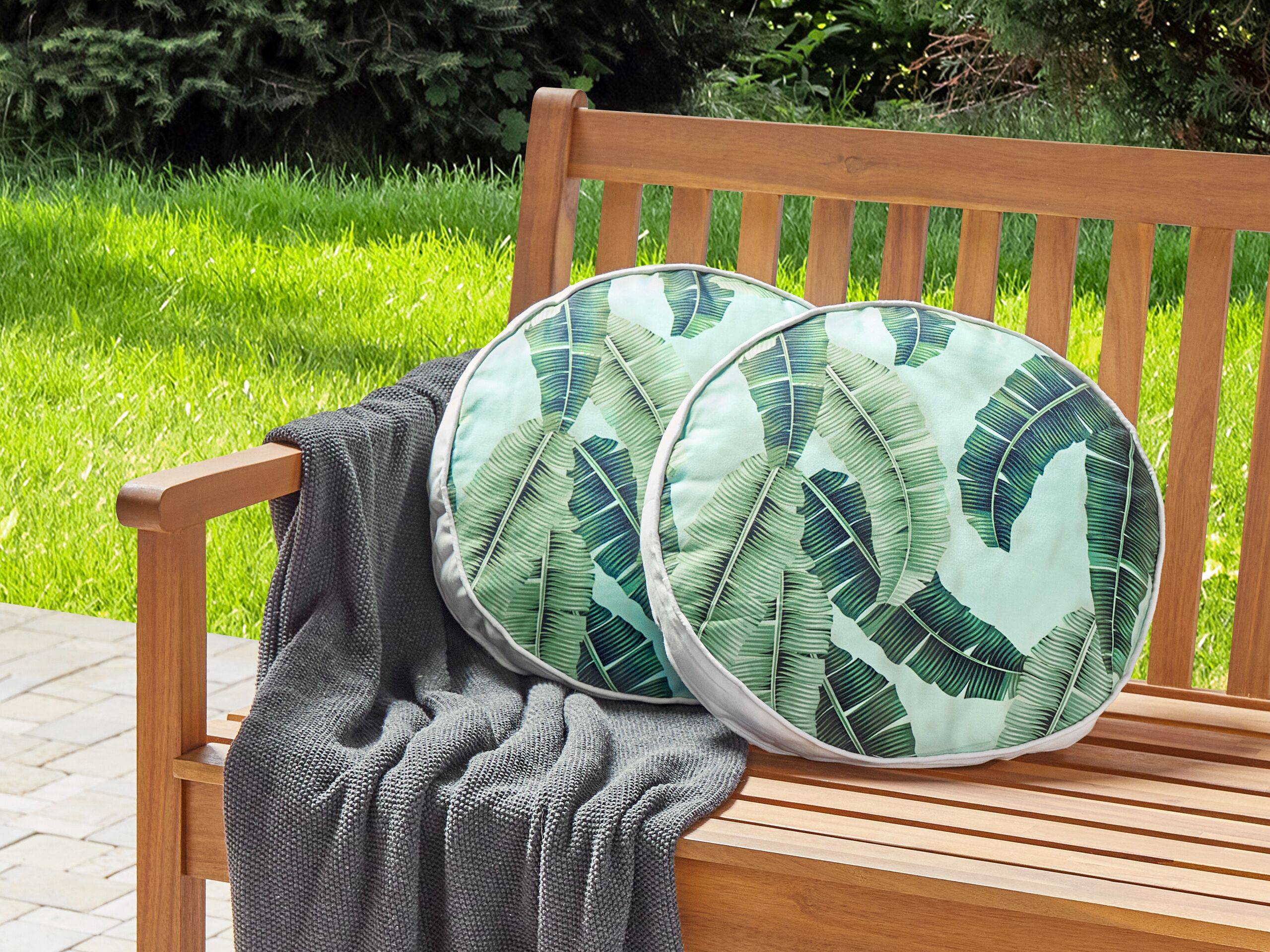 Beliani - Coussin d'extérieur Polyester Vert BOISSANO - Beliani - Imagen 1