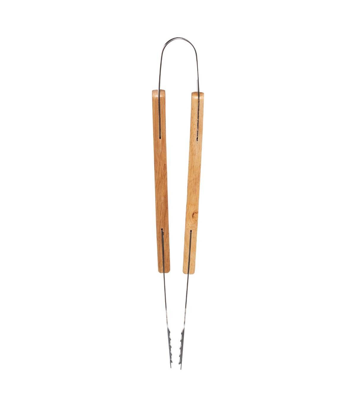 Set de 3 ustensiles pour Barbecue en Inox et Manche en Bois - Imagen 3