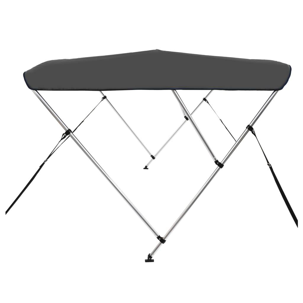 Store banne | Auvent bimini à 3 arceaux Anthracite 183x160x137 cm Maison Chic - Image 4