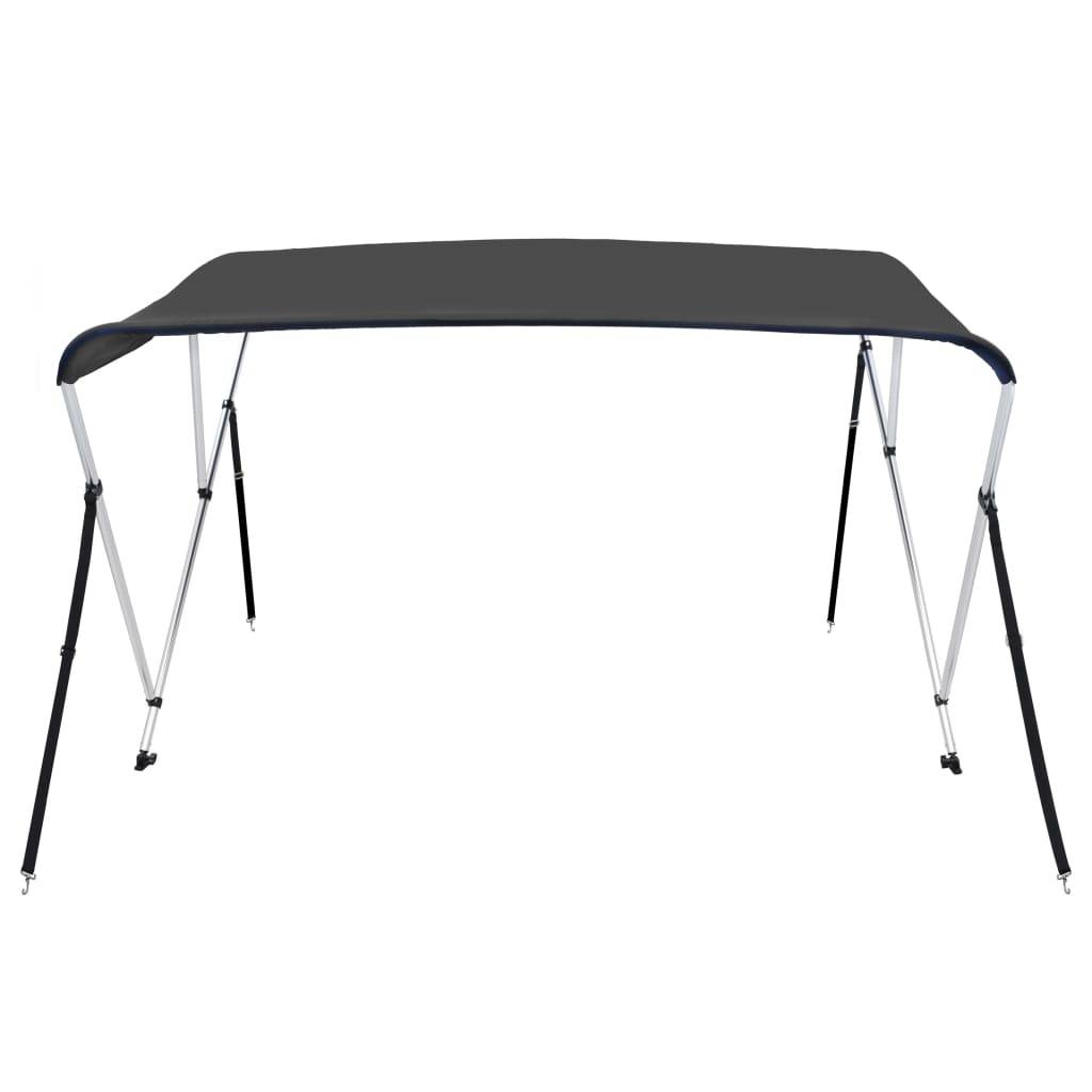 Store banne | Auvent bimini à 3 arceaux Anthracite 183x160x137 cm Maison Chic - Image 3