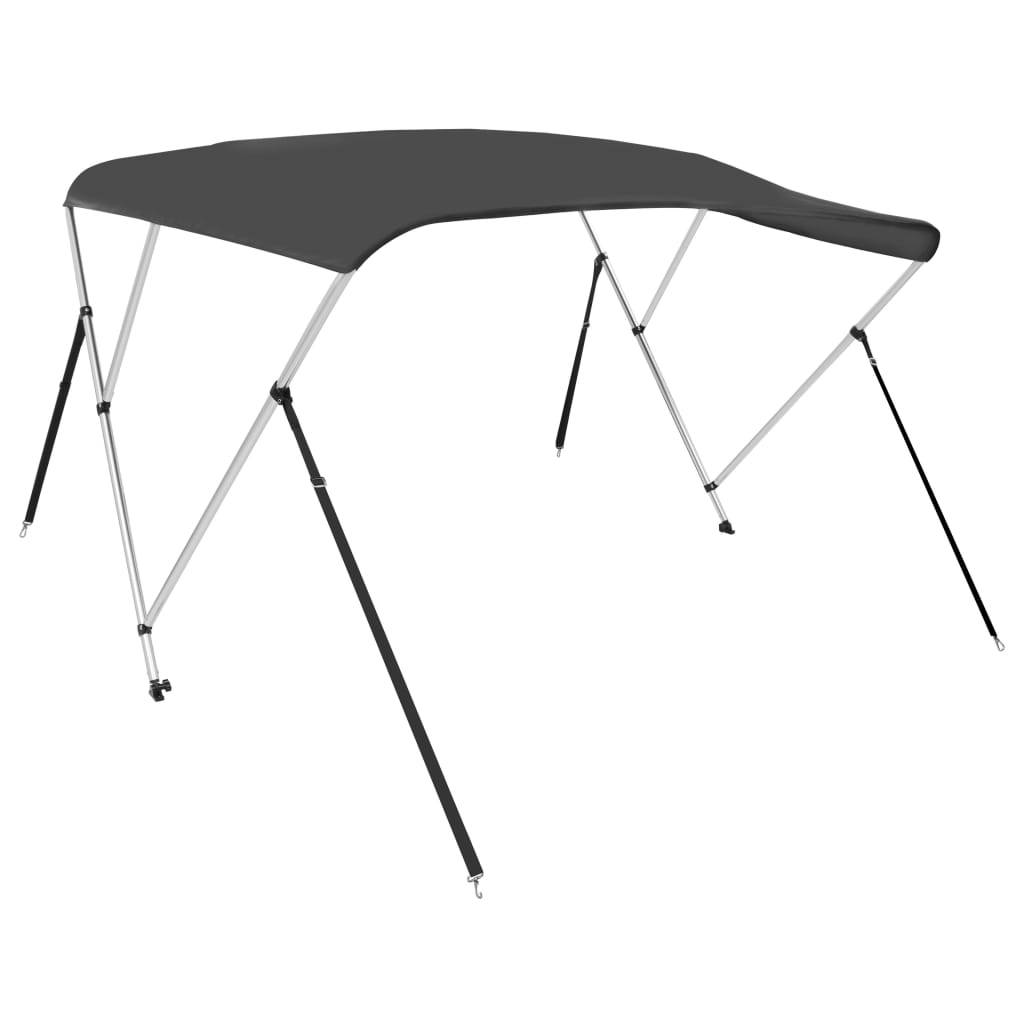 Store banne | Auvent bimini à 3 arceaux Anthracite 183x160x137 cm Maison Chic - Image 5