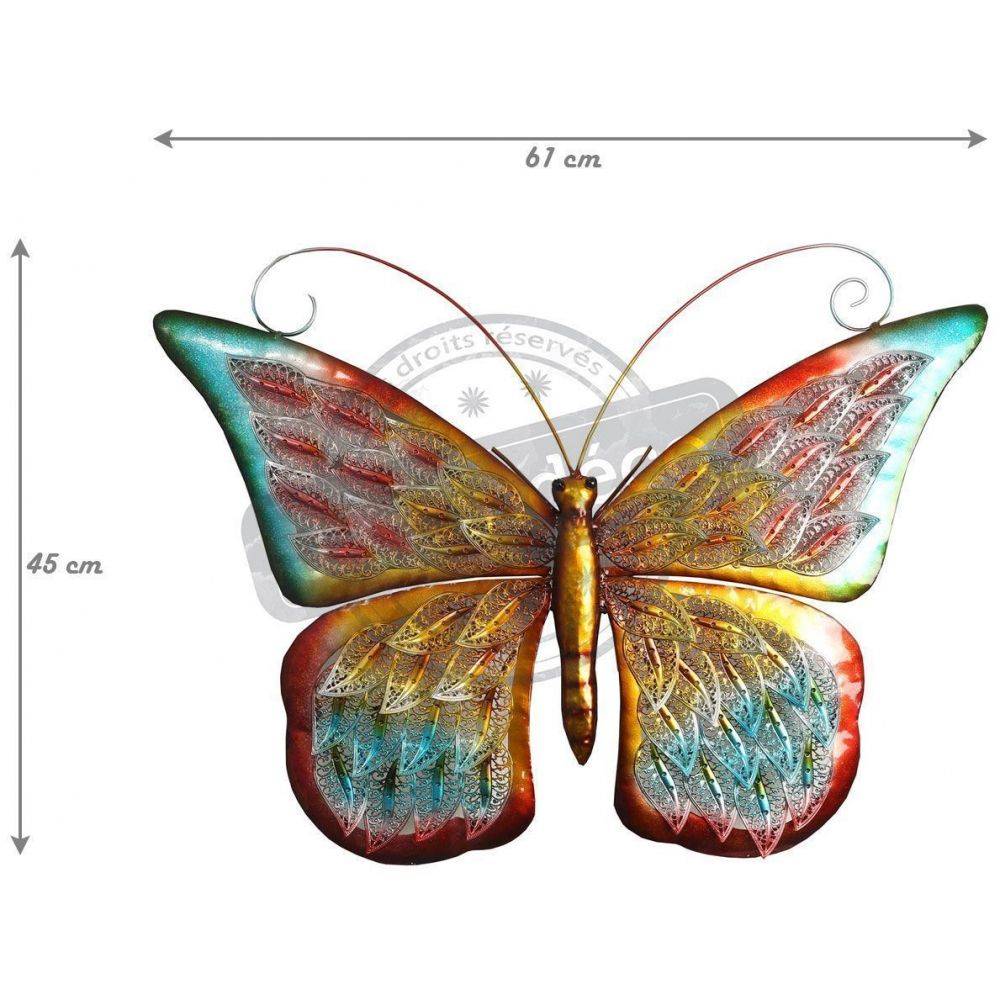Jardindeco - Papillon en métal Miami 61 cm - Imagen 2