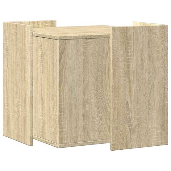 Meuble de bac à litière pour chat bois d'ingénierie chêne sonoma 53 x 53 x 51 cm - PANGIVO - Image 5