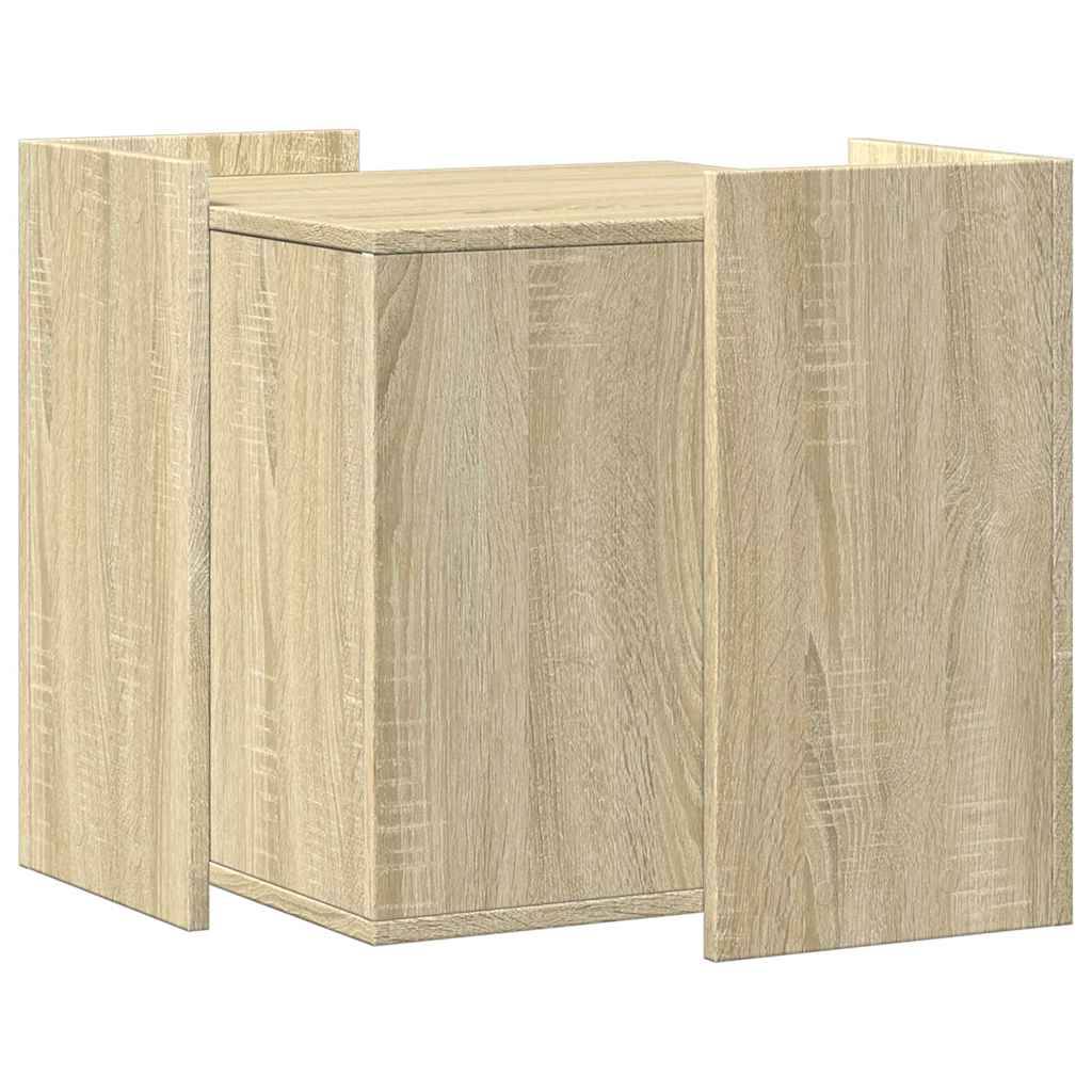 Meuble de bac à litière pour chat bois d'ingénierie chêne sonoma 53 x 53 x 51 cm - PANGIVO - Image 5
