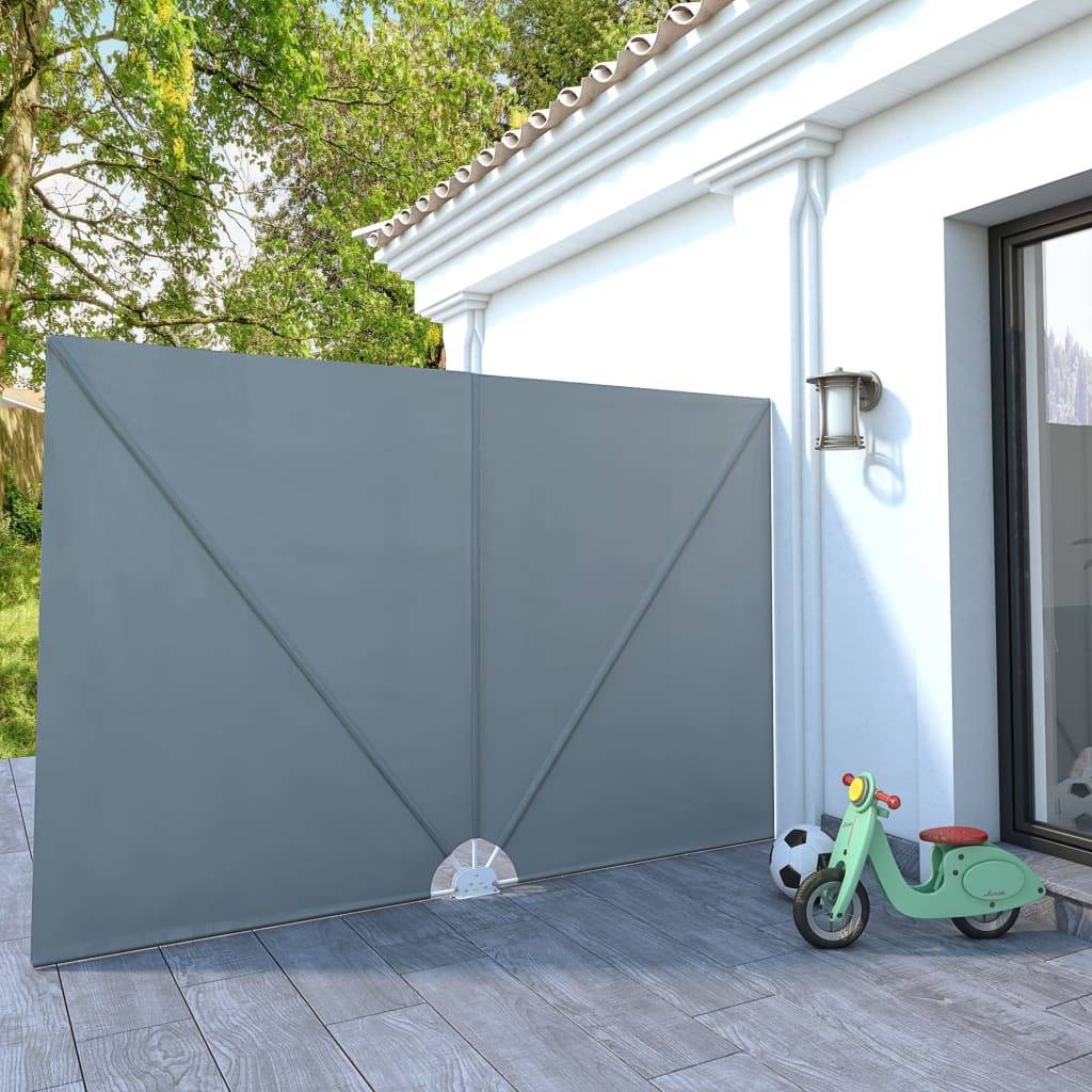 Store banne | Auvent latéral pliable de terrasse Gris 300 x 200 cm Maison Chic - Image 2
