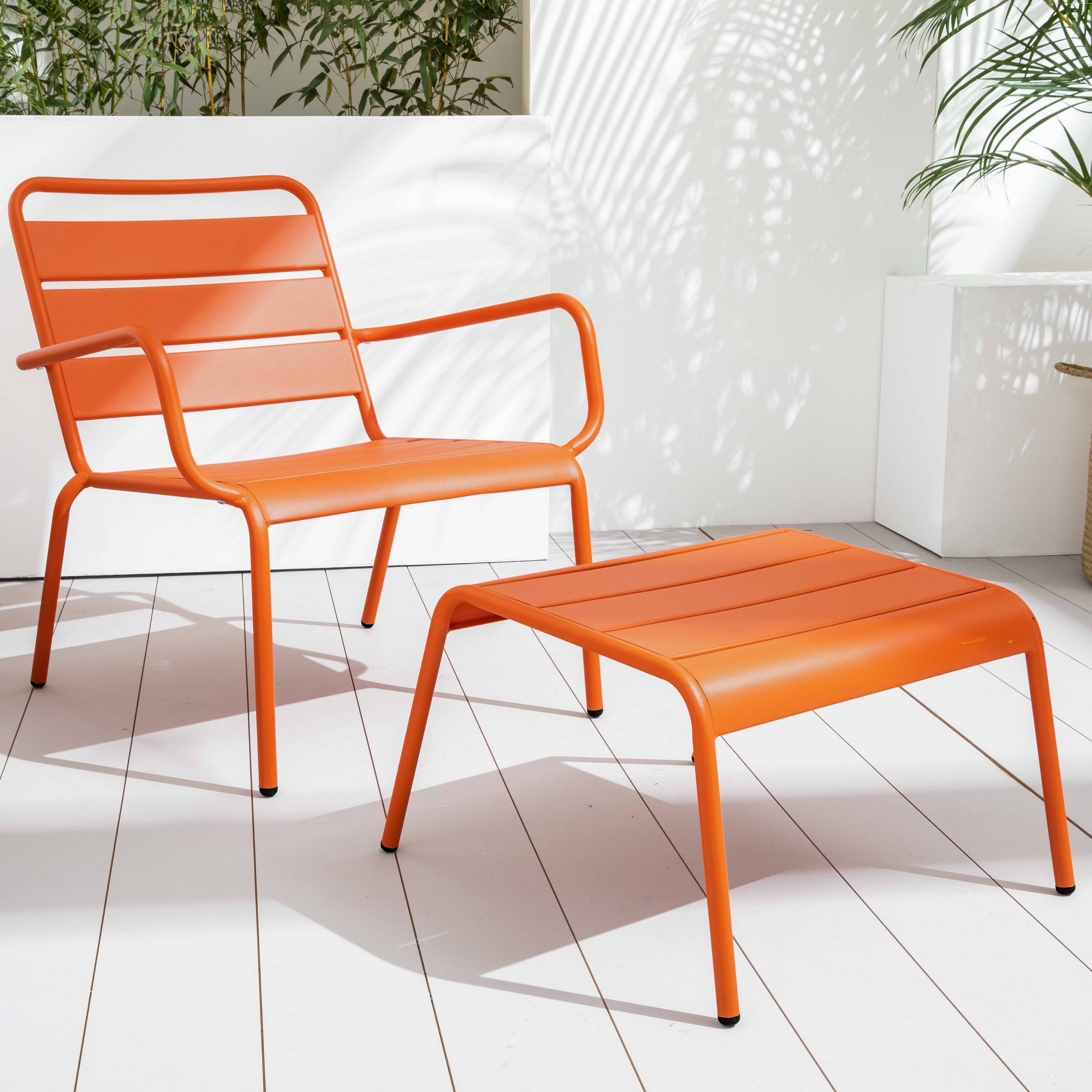 Oviala - Repose pied en métal orange Palavas - Oviala - Imagen 6