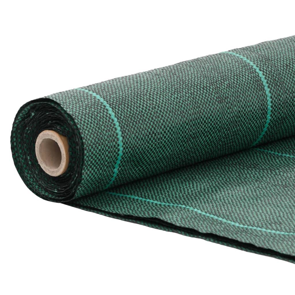 Toile de paillage polypropylène pour jardin potager anti-mauvaises herbes 1,5x10 m Vert - ComfortXL Outdoor Living - Image 3