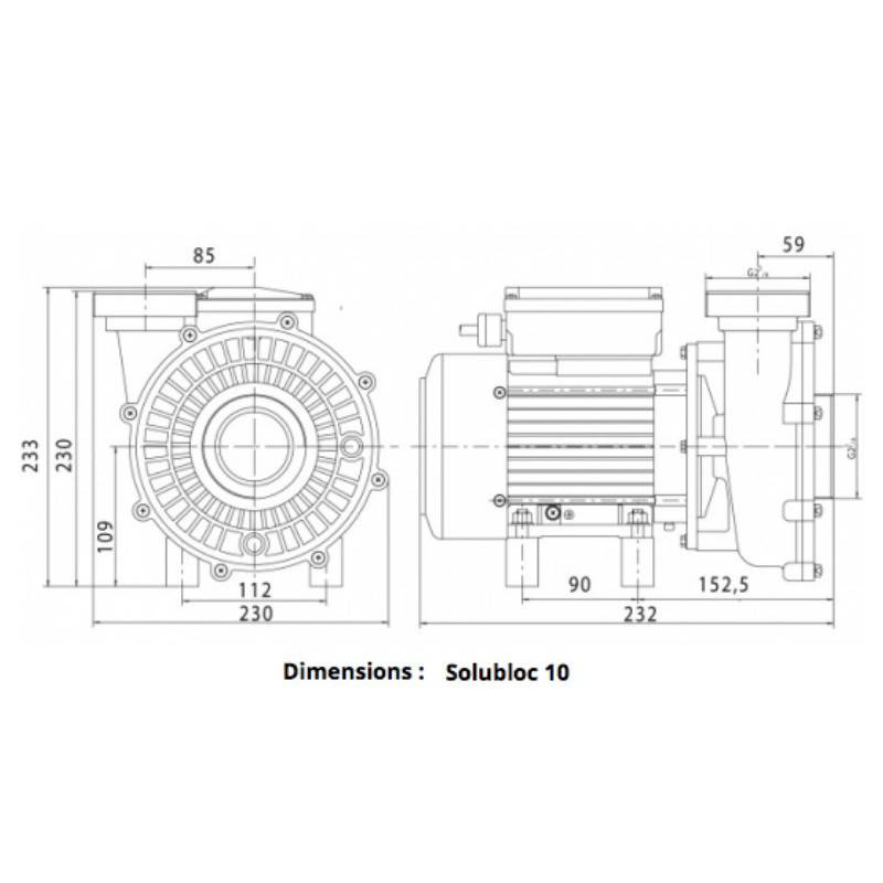 Pompe de filtration ACIS Vipool Solubloc PHT compatible Desjoyaux - Imagen 3