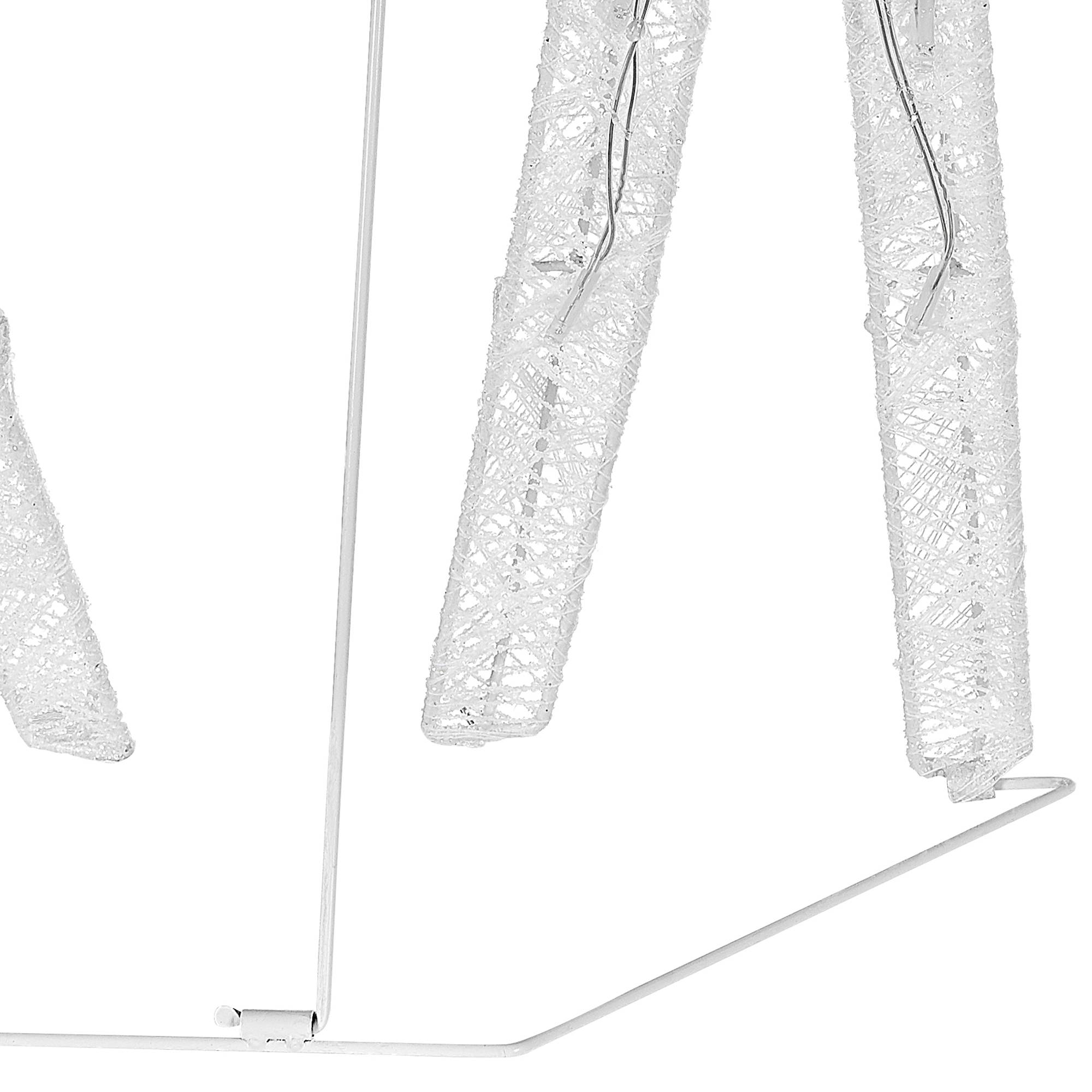 Beliani - Décoration LED Métal Blanc ANGELI - Beliani - Imagen 7