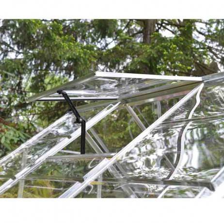 Canopia - Serre de jardin en polycarbonate Harmony  6,84 m², Couleur Argent, Ancrage au sol Oui - Image 4