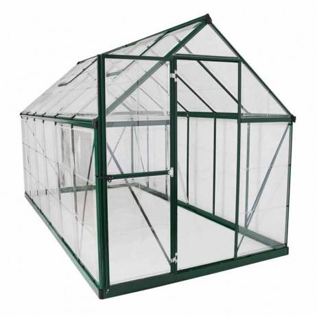 Canopia - Serre de jardin en polycarbonate Harmony  6,84 m², Couleur Argent, Ancrage au sol Oui - Image 3