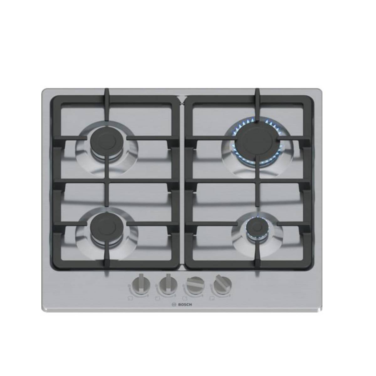 Bosch - Table de cuison gaz 60cm 4 feux 7500w inox PGP6B5K90 Bosch - Image 1