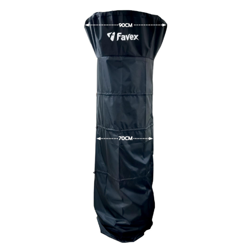 Favex - Housse de parasol chauffant Universelle - FAVEX - 70-90 cm - Imperméable - Protection UV - Noir