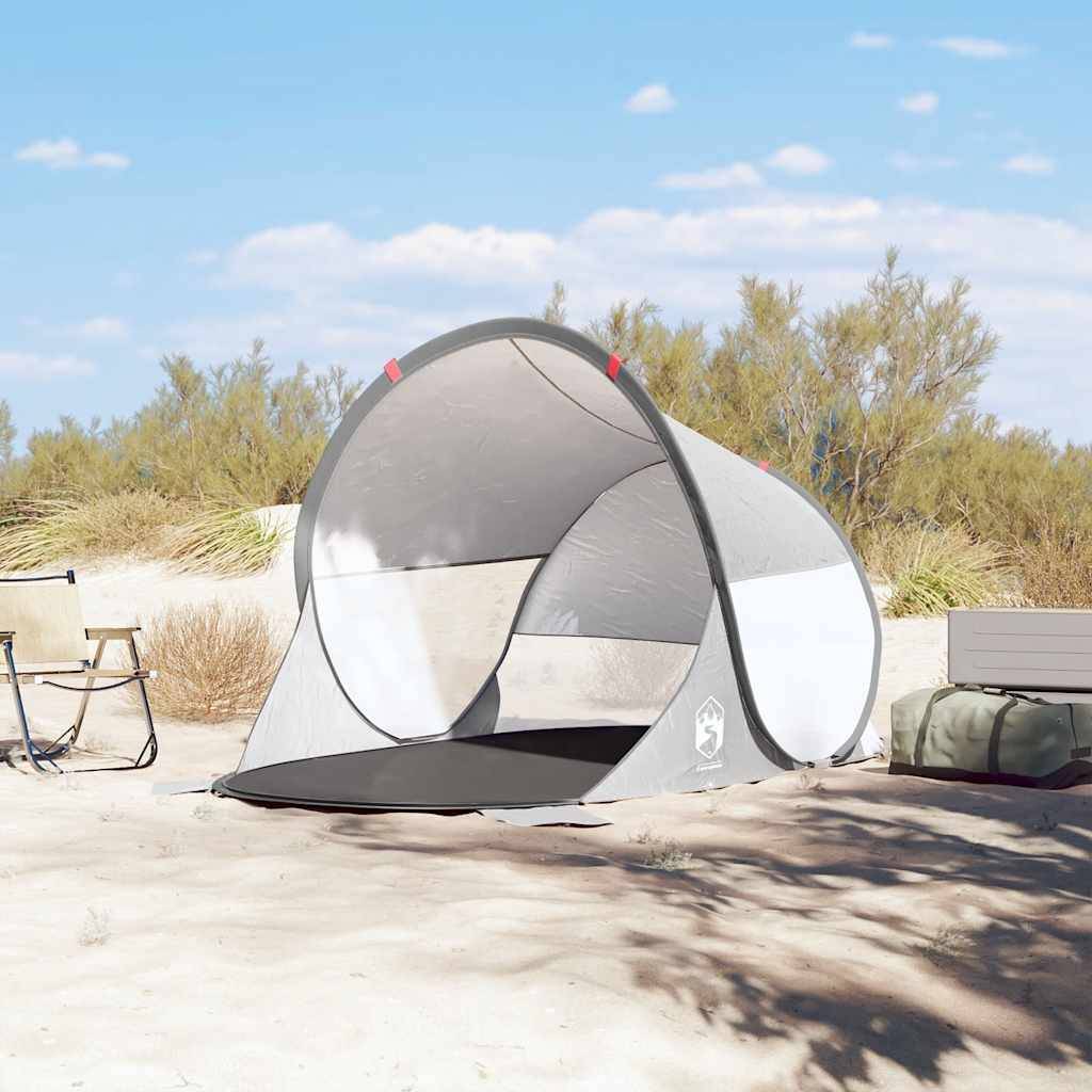 Abri De Plage Automatique – Tente Solaire Avec Sac De Transport, Piquets, Pour Camping, Jardin Et Famille