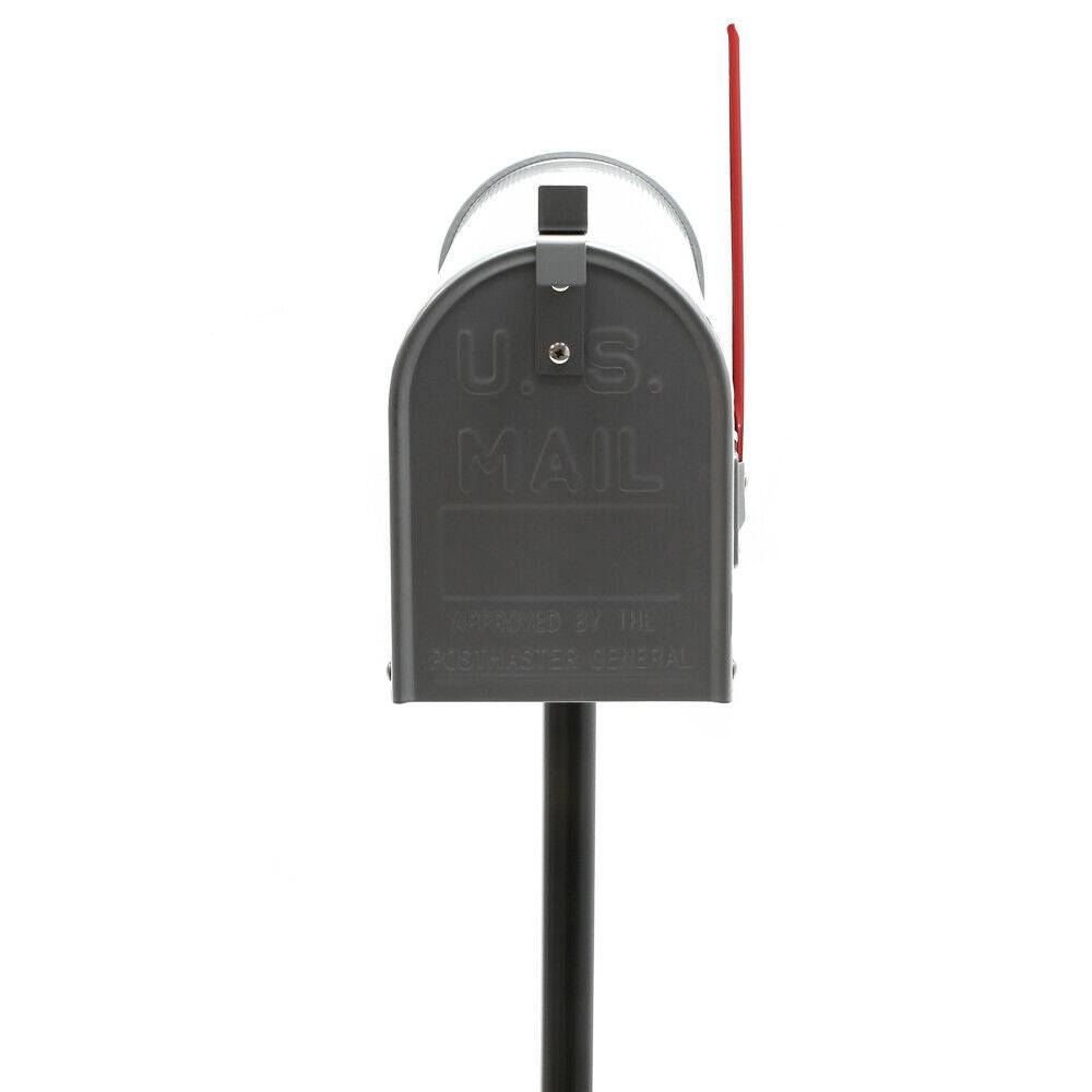 Helloshop26 - Us mailbox boite aux lettres design américain argenté pied de support courrier - Imagen 2