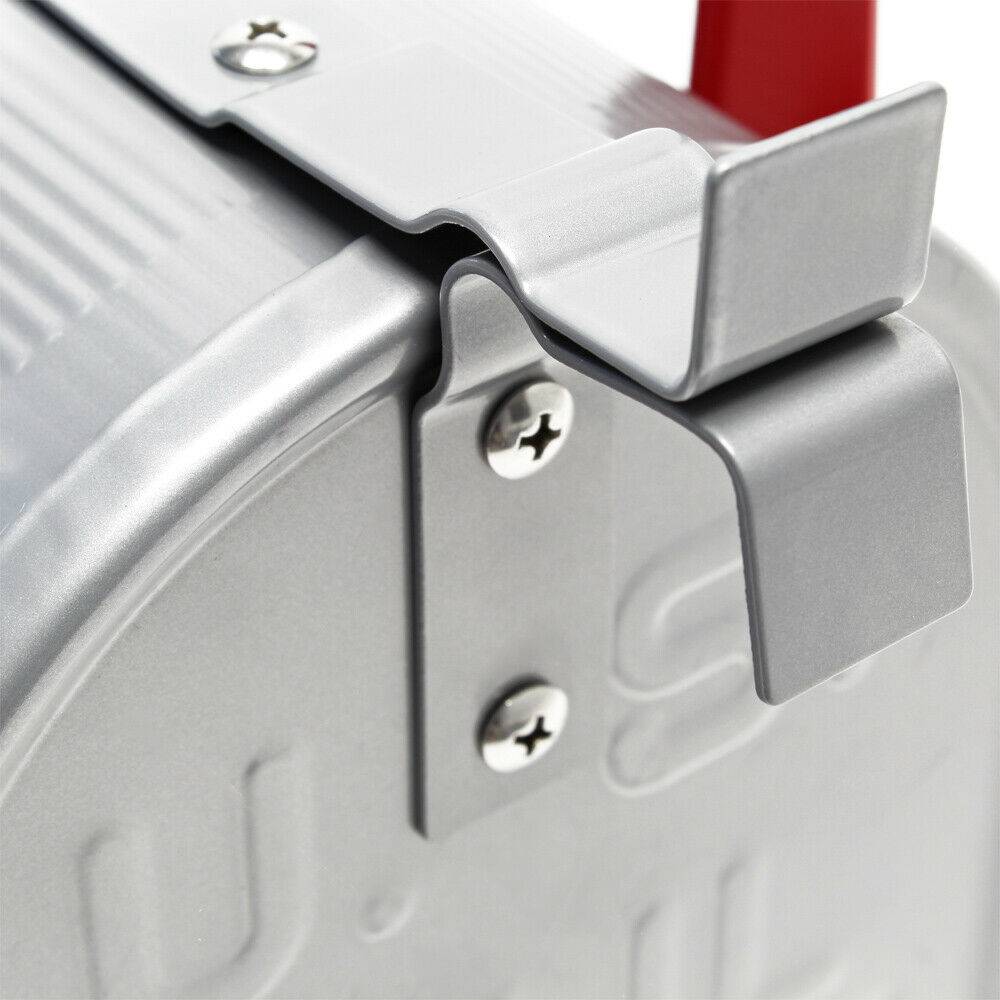 Helloshop26 - Us mailbox boite aux lettres design américain argenté pied de support courrier - Imagen 6