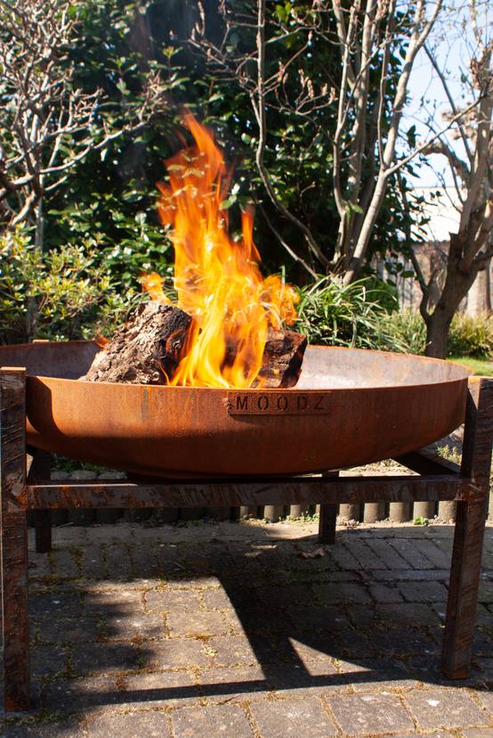 Brasero bol à feu 120 cm acier corten MOODZ - Image 6