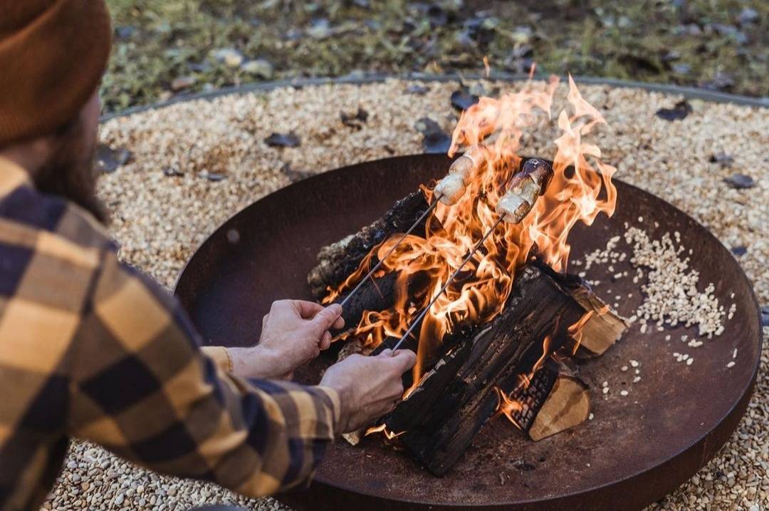 Brasero bol à feu 120 cm acier corten MOODZ - Image 4