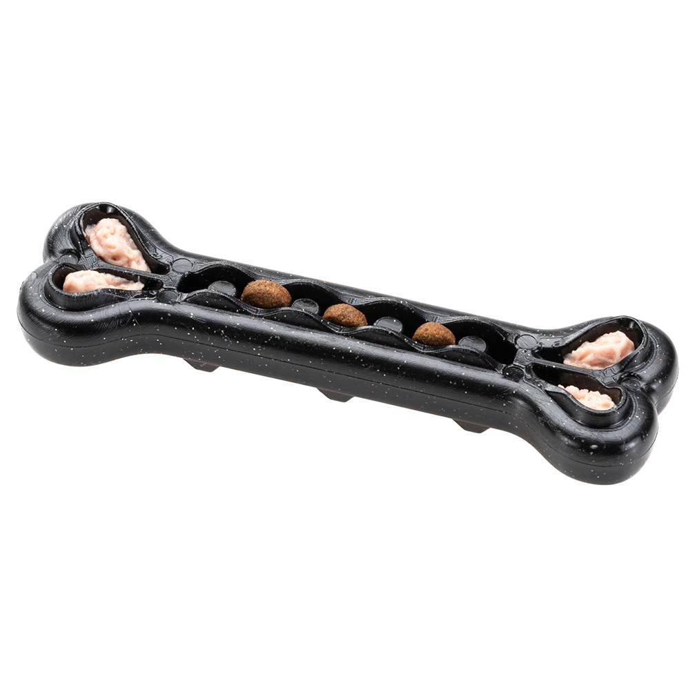 Ferplast - Ferplast Jouet Chien, Os Distributeur Croquettes Friandises pour Chien, en Matériau Durable à Mâcher, Arôme de Viande, Hygiène Dentaire, SMILE Os a - Imagen 6