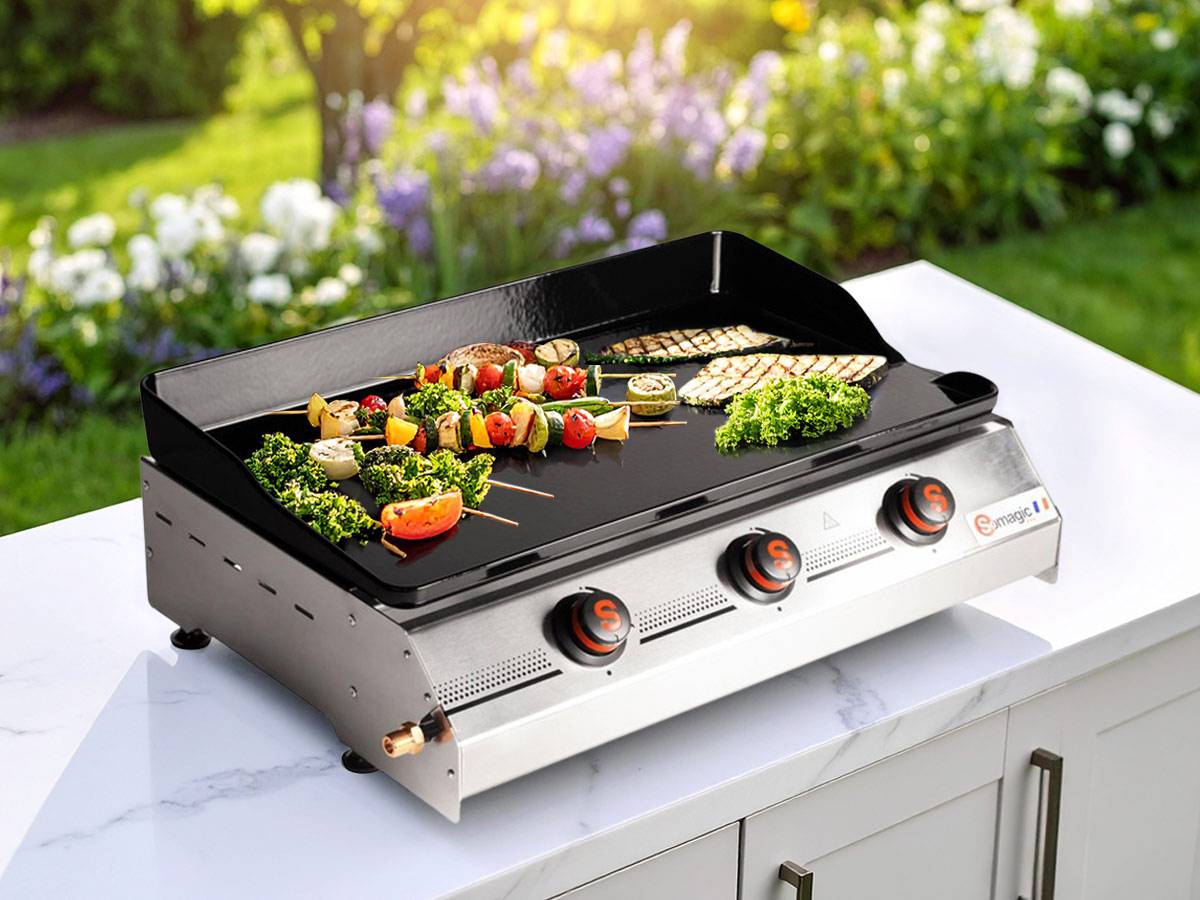 Somagic - Plancha à poser pour grande tablée - SOMAGIC - Métal/Inox - Argent - Image 2