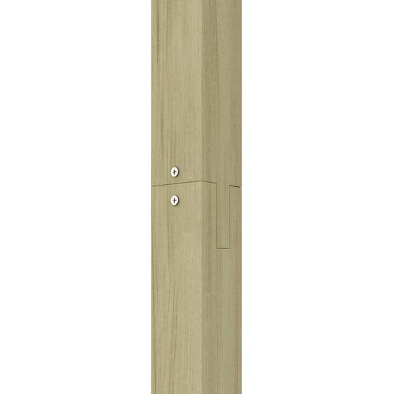Treillis de Jardin avec Étagères Bois Sapin Massif Gris 55x140cm - ComfortXL Outdoor Living - Image 9
