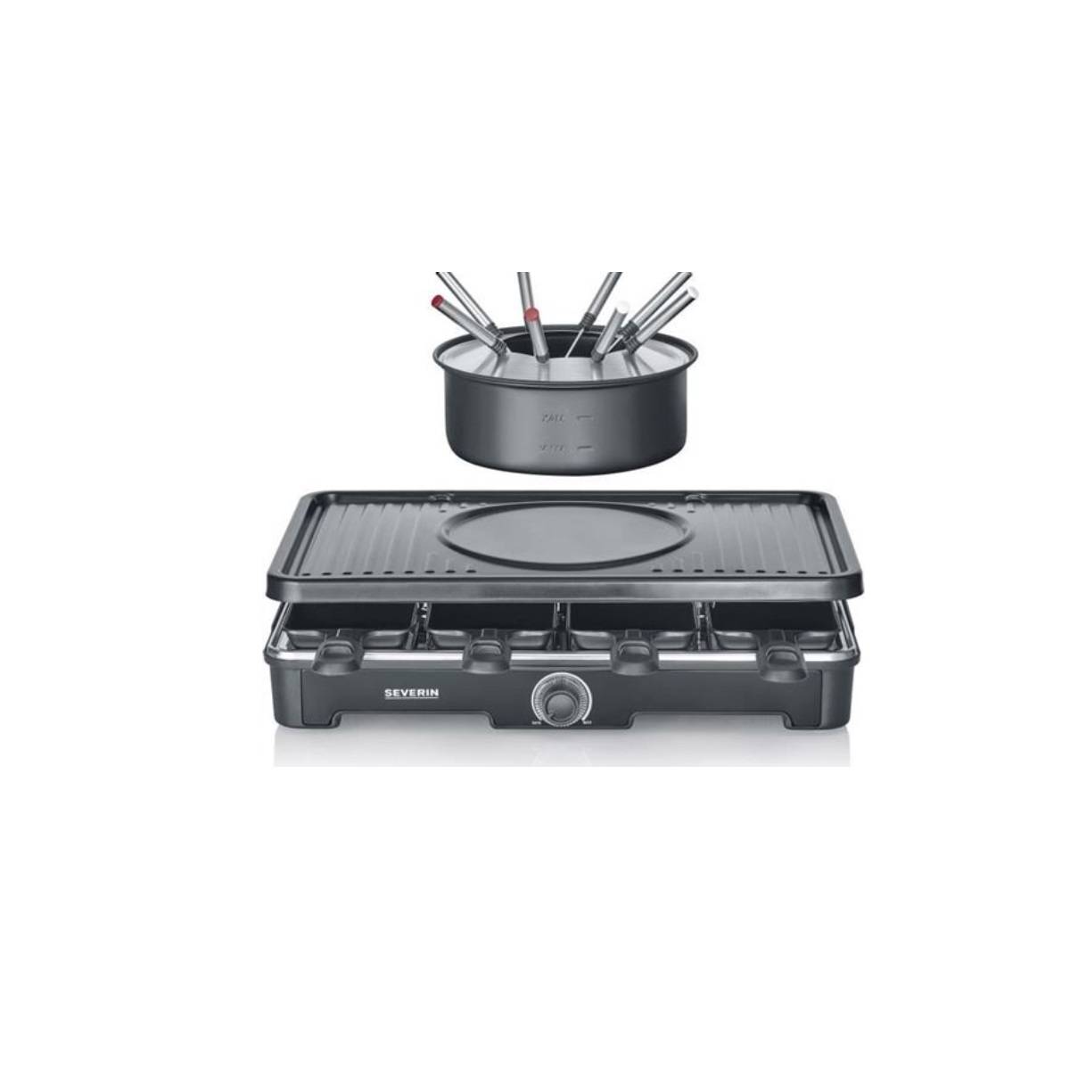 Severin - Appareil a Raclette  et fondue SEVERIN - RG2347 - Jusqu'a 8 personnes - 1400W - Image 3