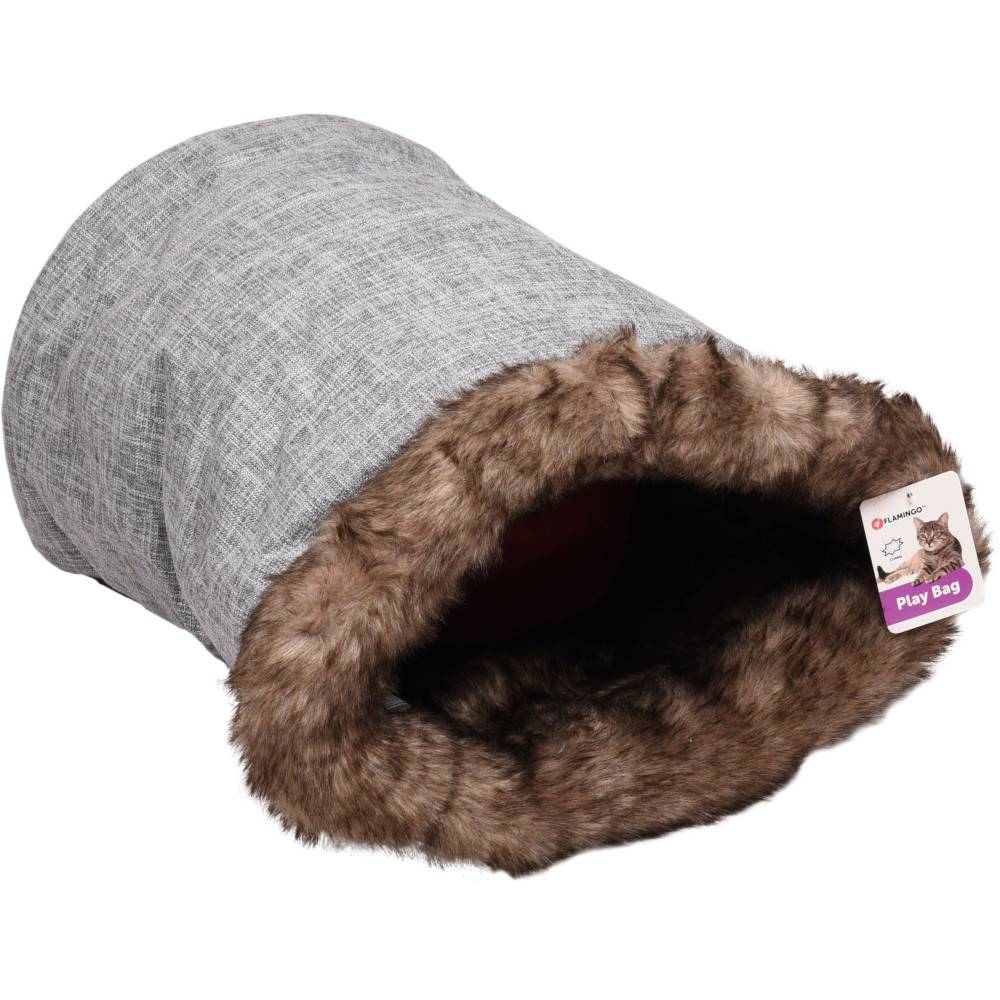 Flamingo - Sac de jeu Amadeo 55 x 35 cm couleur gris brun pour chat - Imagen 1