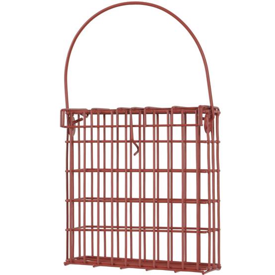 Zolux - Support pour pain de graisse en métal rouge terracotta pour oiseaux - Image 1