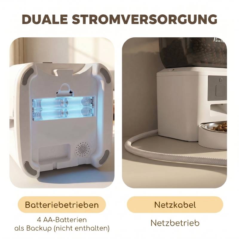 ComfortXL - Distributeur automatique croquettes avec gamelle inox pour chat et chien connecté WiFi 4L Blanc - ComfortXL Outdoor Living - Image 7