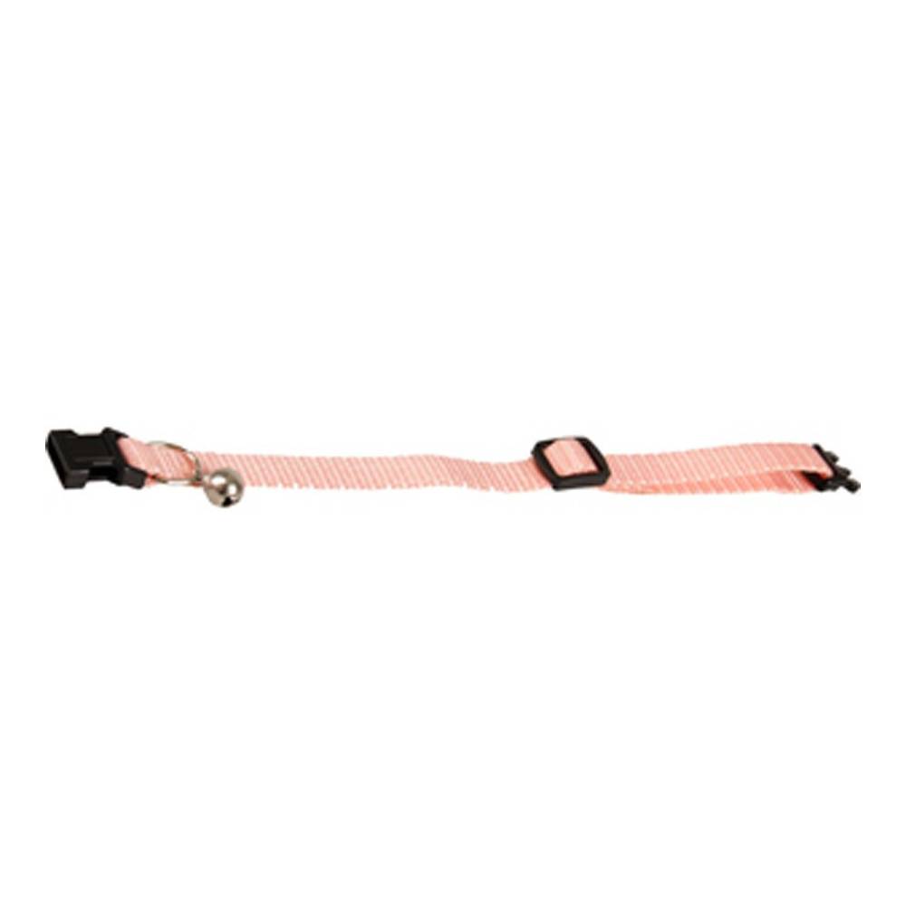 Collier réglable de 19 à 30 cm rose clair avec clochette pour chat - Imagen 2