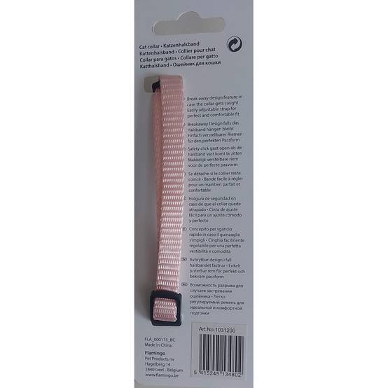 Animallparadise - Collier réglable de 19 à 30 cm rose clair avec clochette pour chat - Image 4