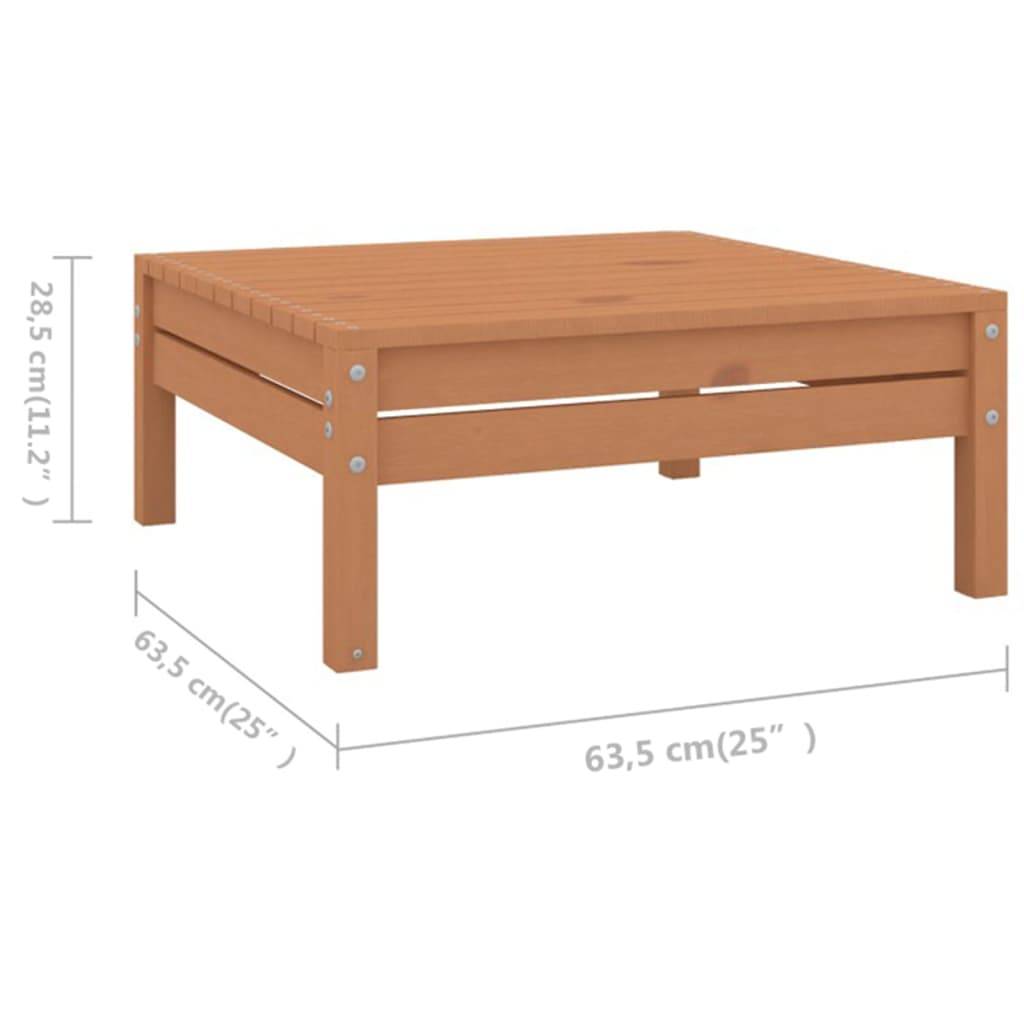 Helloshop26 - Salon de jardin meuble d'extérieur ensemble de mobilier 6 pièces bois de pin massif marron miel - Imagen 6