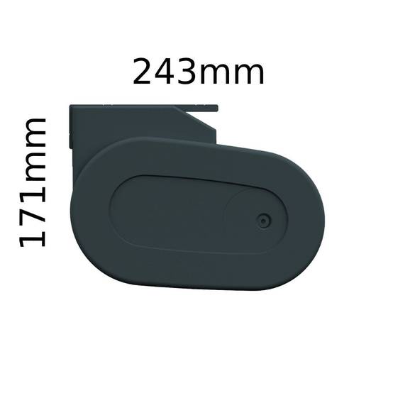 Intersun - Store banne coffre HEVOA 4,00x3,00 M (Motorisé Secours à Télécommande - Gris Anthracite - Gris Graphite) - INTERSUN - Imagen 3